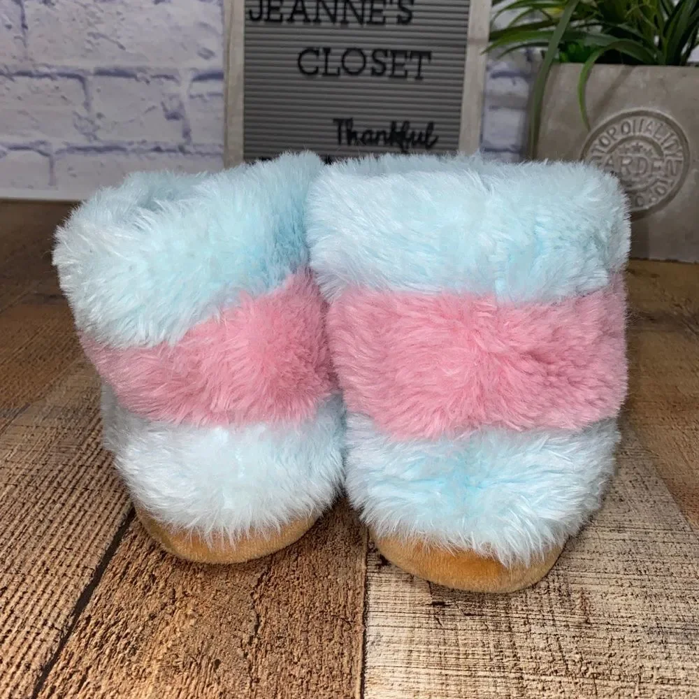 Wonder Nation Little Girl & Big Girl Unicorn Slipper, Sizes 13/1